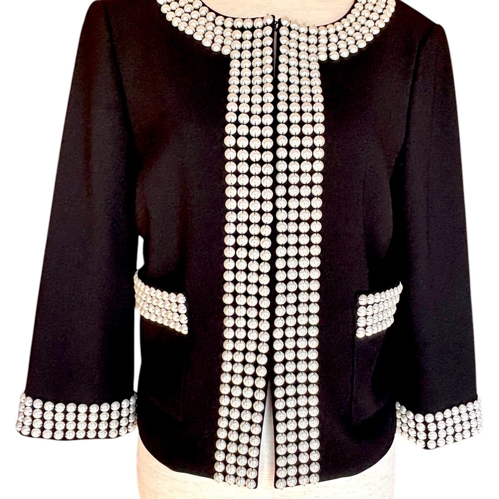 ST. JOHN COCO STYLE PEARL EMBELLISHED JACKET NEW WITH TAGS